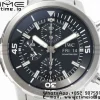 Aquatimer Chrono IW376804 SS V6SF 1:1 Best Edition Black Dial on SS Bracelet A7750 - Super Clone Watch | 1:1 Best Version