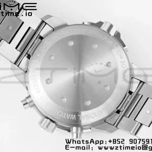 Aquatimer Chrono IW376804 SS V6SF 1:1 Best Edition Black Dial on SS Bracelet A7750 - Super Clone Watch | 1:1 Best Version