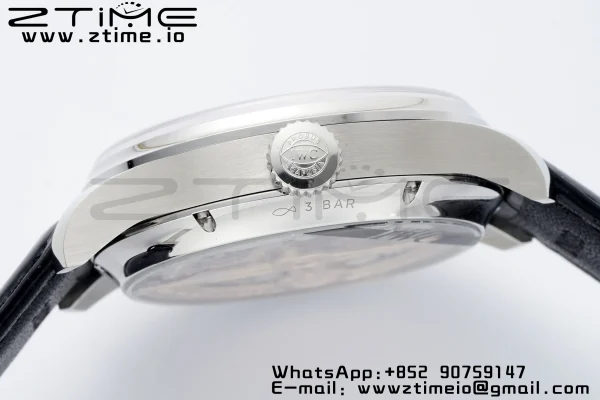 IWC Portugieser Perpetual Calendar IW503406 SS  APSF 1:1 Best Edition White Dial on Black Leather Strap A52610 Clone - Super Clone Watch | 1:1 Best Version