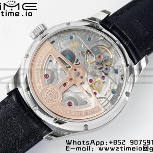 IWC Portugieser Perpetual Calendar IW503406 SS  APSF 1:1 Best Edition White Dial on Black Leather Strap A52610 Clone - Super Clone Watch | 1:1 Best Version