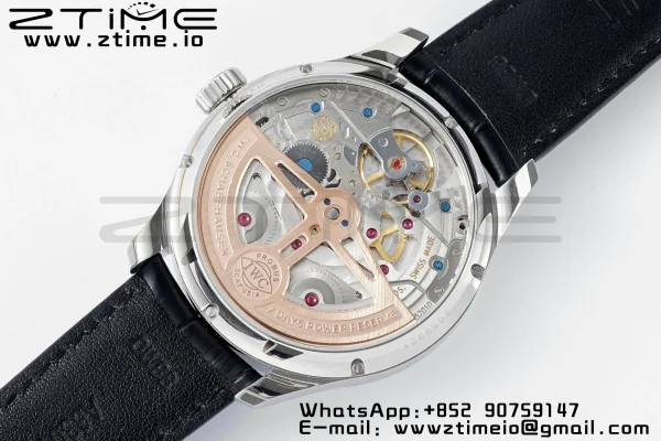 IWC Portugieser Perpetual Calendar IW503406 SS  APSF 1:1 Best Edition White Dial on Black Leather Strap A52610 Clone - Super Clone Watch | 1:1 Best Version