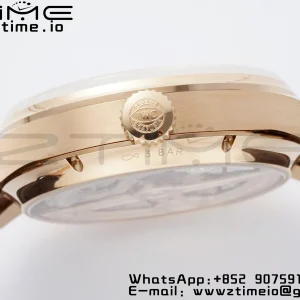 IWC Portugieser Perpetual Calendar IW503302 RG APSF 1:1 Best Edition Cadran alb pe curea din piele maro A52610 Clone - Super Clone Watch | 1:1 Best Version