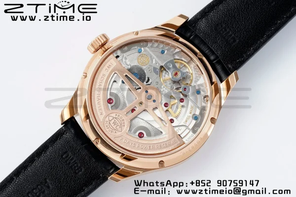 IWC Portugieser Perpetual Calendar IW503302 RG APSF 1:1 Best Edition White Dial on Black Leather Strap A52610 Clone - Super Clone Watch | 1:1 Best Version