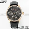 IWC ポルトギーゼ・パーペチュアル・カレンダー IW503404 RG APSF 1:1 ベスト・エディション グレー文字盤 ブラウン・レザーストラップ A52610 クローン - スーパークローン時計｜1:1 ベスト・バージョン