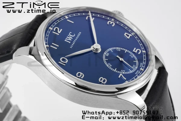 IWC Portuguese IW358305 ZF 1:1 Best Edition SS Blue Dial on Black Leather Strap A82200 - Super Clone Watch | 1:1 Best Version