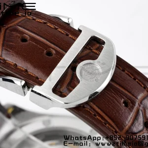 IWC Portuguese IW358303 ZF 1:1ベスト・エディション SS ホワイトダイアル RGマーカー ブラウン・レザーストラップ A82200 - スーパークローン時計 | 1:1ベスト・バージョン