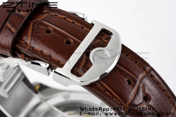 IWC Portuguese IW358303 ZF 1:1ベスト・エディション SS ホワイトダイアル RGマーカー ブラウン・レザーストラップ A82200 - スーパークローン時計 | 1:1ベスト・バージョン