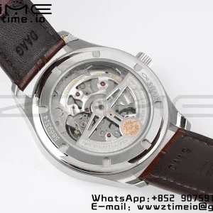 IWC Portuguese IW358303 ZF 1:1ベスト・エディション SS ホワイトダイアル RGマーカー ブラウン・レザーストラップ A82200 - スーパークローン時計 | 1:1ベスト・バージョン