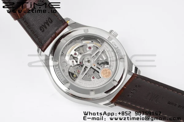 IWC Portuguese IW358303 ZF 1:1ベスト・エディション SS ホワイトダイアル RGマーカー ブラウン・レザーストラップ A82200 - スーパークローン時計 | 1:1ベスト・バージョン