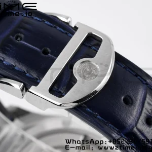 IWC Portuguese IW358304 ZF 1:1 Best Edition SS White Dial Blue Markers on Blue Leather Strap A82200 - Super Clone Watch | 1:1 Best Version