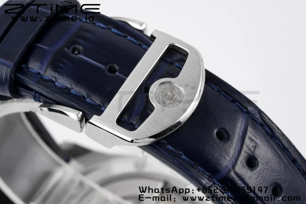 IWC Portuguese IW358304 ZF 1:1 Best Edition SS White Dial Blue Markers on Blue Leather Strap A82200 - Super Clone Watch | 1:1 Best Version