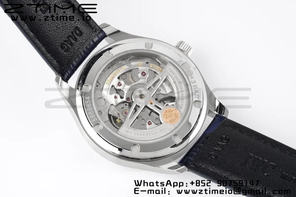 IWC Portuguese IW358304 ZF 1:1 Best Edition SS White Dial Blue Markers on Blue Leather Strap A82200 - Super Clone Watch | 1:1 Best Version