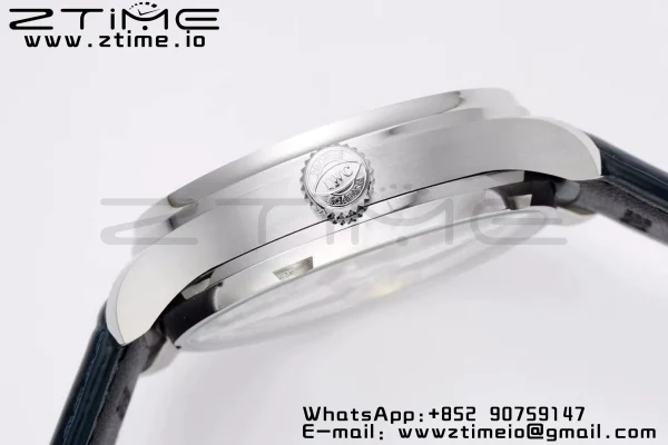 IWC Portuguese Real PR IW500715 SS AZF 1:1 Best Edition Λευκό/Μπλε καντράν σε μπλε δερμάτινο λουράκι A52010 - Super Clone Watch | 1:1 Best Version