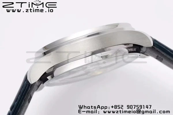 IWC Portuguese Real PR IW500715 SS AZF 1:1 Best Edition Λευκό/Μπλε καντράν σε μπλε δερμάτινο λουράκι A52010 - Super Clone Watch | 1:1 Best Version