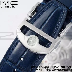 IWC Portuguese Chrono IW371620 APSF 1:1 Best Edition White/Blue Dial on Blue Leather Strap A69355 - Super Clone Watch | 1:1 Best Version