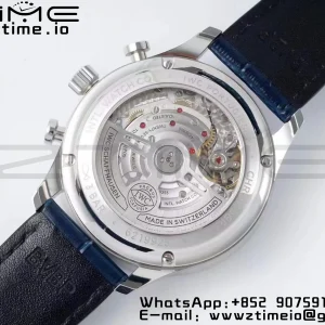 IWC Portuguese Chrono IW371620 APSF 1:1 Best Edition White/Blue Dial on Blue Leather Strap A69355 - Super Clone Watch | 1:1 Best Version