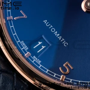 IWC Πορτογαλική Real PR IW500713 AZF 1:1 Best Edition Blue Dial on Blue Woven Leather Strap A52010 - Super Clone Watch | 1:1 Best Version