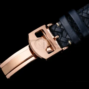 IWC Πορτογαλική Real PR IW500713 AZF 1:1 Best Edition Blue Dial on Blue Woven Leather Strap A52010 - Super Clone Watch | 1:1 Best Version