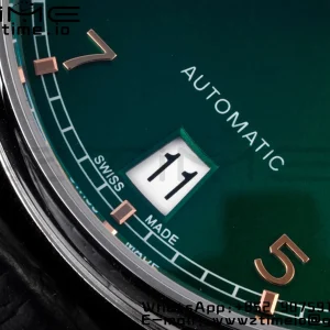 IWC Portuguese Real PR IW500708 AZF 1:1 Best Edition Green Dial on Green Leather Strap A52010 - Super Clone Watch | 1:1 Best Version