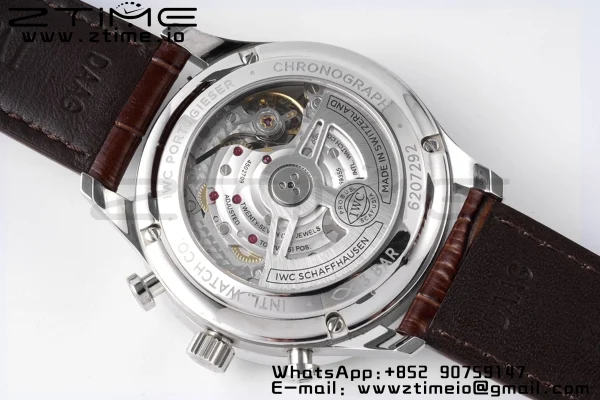 IWC Portuguese Chrono IW371604 ZF 1:1 Best Edition White Dial on Black Leather Strap A69355 - Super Clone Watch | 1:1 Best Version