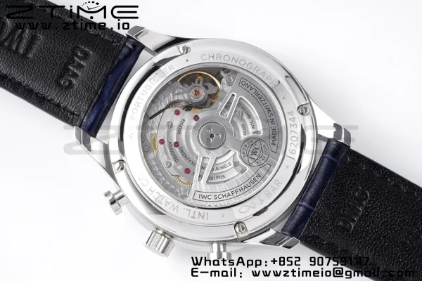 IWC ポルトギーゼ・クロノ IW371605 ZF 1:1ベスト・エディション ホワイトダイアル ブルーレザーストラップ A69355 - スーパークローン・ウォッチ｜1:1ベスト・バージョン