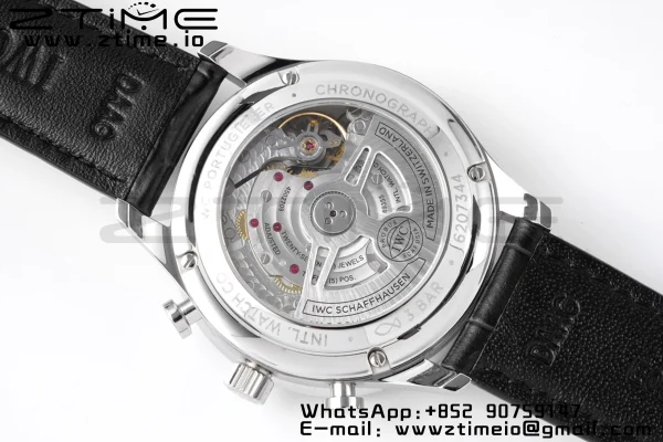 IWC ポルトギーゼ・クロノ IW371606 ゼット・エフ 1:1ベスト・エディション ブルーダイアル ブルーレザーストラップ A69355 - スーパークローン・ウォッチ｜1:1ベスト・バージョン