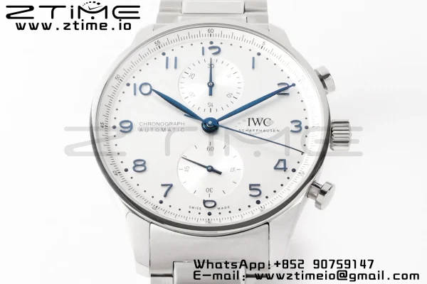 Portuguese Chrono IW371617 ZF 1:1 Best Edition White Dial on SS Bracelet A69355 - Super Clone Watch | 1:1 Best Version