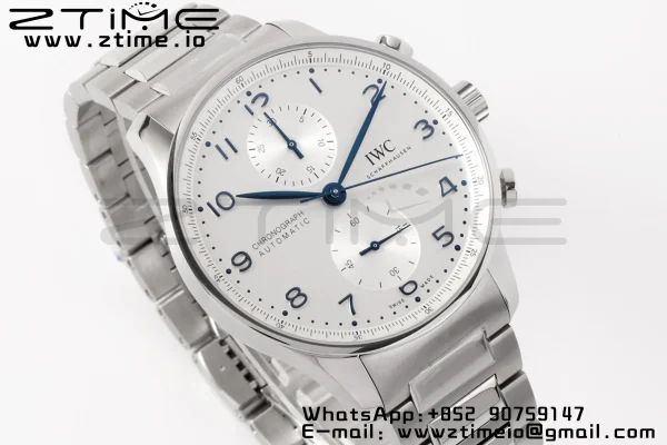 Portuguese Chrono IW371617 ZF 1:1 Best Edition White Dial on SS Bracelet A69355 - Super Clone Watch | 1:1 Best Version