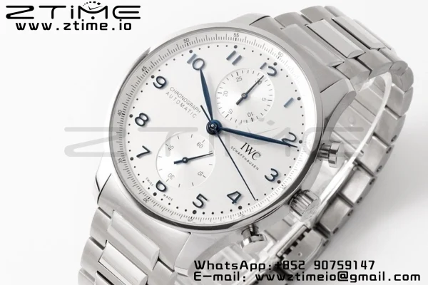 Portuguese Chrono IW371617 ZF 1:1 Best Edition White Dial on SS Bracelet A69355 - Super Clone Watch | 1:1 Best Version