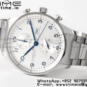 Portuguese Chrono IW371617 ZF 1:1 Best Edition White Dial on SS Bracelet A69355 - Super Clone Watch | 1:1 Best Version