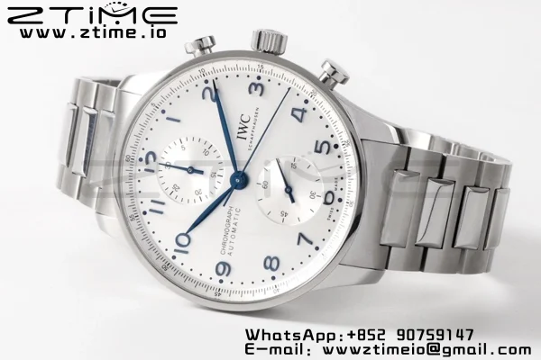 Portuguese Chrono IW371617 ZF 1:1 Best Edition White Dial on SS Bracelet A69355 - Super Clone Watch | 1:1 Best Version