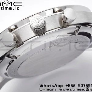 IWC Portugalin Chrono IW371445 ZF 1:1 Best Edition White Dial ruskealla nahkahihnalla DD7750 - Super Clone Watch | 1:1 Best Version
