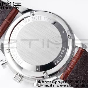 IWC Portugalin Chrono IW371445 ZF 1:1 Best Edition White Dial ruskealla nahkahihnalla DD7750 - Super Clone Watch | 1:1 Best Version