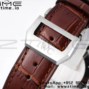 IWC Portugalin Chrono IW371445 ZF 1:1 Best Edition White Dial ruskealla nahkahihnalla DD7750 - Super Clone Watch | 1:1 Best Version