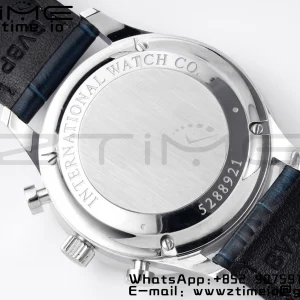 IWC Portuguese Chrono IW371446 ZF 1:1 Best Edition White Dial on Blue Leather Strap DD7750 - Super Clone Watch | 1:1 Best Version