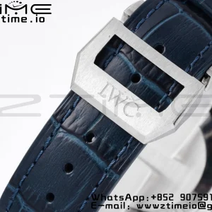 IWC Portuguese Chrono IW371446 ZF 1:1 Best Edition White Dial on Blue Leather Strap DD7750 - Super Clone Watch | 1:1 Best Version
