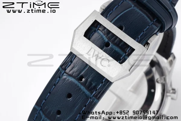 IWC Portuguese Chrono IW371446 ZF 1:1 Best Edition White Dial on Blue Leather Strap DD7750 - Super Clone Watch | 1:1 Best Version