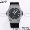 HUBLOT Classic Fusion 45mm 511.NX.1171.LR Titanium WWF 1:1 Best Edition Black Dial on Black Gummy Strap A2892 - Super Clone Watch | 1:1 Best Version