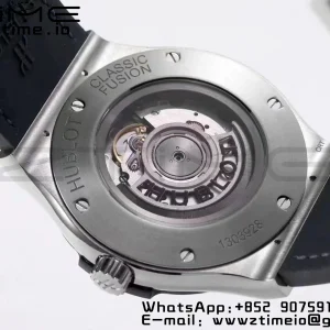 HUBLOT Classic Fusion 45mm 511.NX.1171.LR Titanium WWF 1:1 Best Edition Black Dial on Black Gummy Strap A2892 - Super Clone Watch | 1:1 Best Version