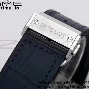 HUBLOT Classic Fusion 45mm 511.NX.7170.LR Titanium WWF 1:1 Best Edition Blue Dial on Blue Gummy Strap A2892 - Super Clone Watch | 1:1 Best Version