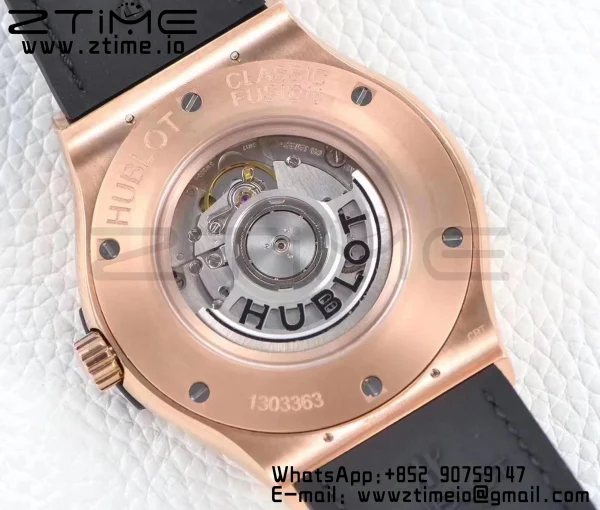 HUBLOT Classic Fusion 45mm 511.OX.7081.LR RG WWF 1:1 Best Edition Gray Dial on Gray Gummy Strap A2892 - Super Clone Watch | 1:1 Best Version
