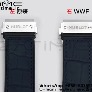 HUBLOT Classic Fusion 45mm 511.NX.7170.LR Titanium WWF 1:1 Best Edition Blue Dial on Blue Gummy Strap A2892 - Super Clone Watch | 1:1 Best Version