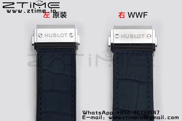 HUBLOT Classic Fusion 45mm 511.NX.7170.LR Titanium WWF 1:1 Best Edition Blue Dial on Blue Gummy Strap A2892 - Super Clone Watch | 1:1 Best Version