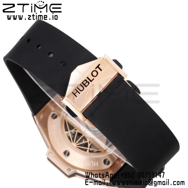 HUBLOT Big Bang Sang Bleu II Chrono 418.OX.1108.RX.MXM19 RG BBF Best Edition  Black Dial on Black Rubber Strap HUB1240 - Super Clone Watch | 1:1 Best Version