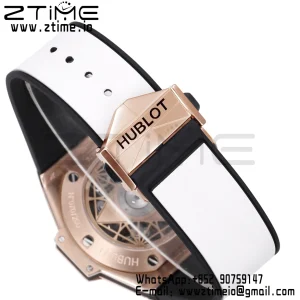 HUBLOT Big Bang Sang Bleu II Chrono 418.OX.2001.RX.MXM20 RG BBF Best Edition  White Dial on White Rubber Strap HUB1240 - Super Clone Watch | 1:1 Best Version