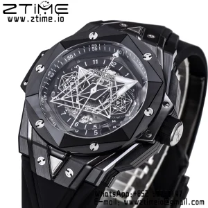 HUBLOT Big Bang Sang Bleu II  418.CX.1114.RX.MXM20 Black Ceramic BBF Best Edition Black Dial on Black Rubber Strap A1240 - Super Clone Watch | 1:1 Best Version