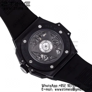 HUBLOT Big Bang Sang Bleu II  418.CX.1114.RX.MXM20 Black Ceramic BBF Best Edition Black Dial on Black Rubber Strap A1240 - Super Clone Watch | 1:1 Best Version