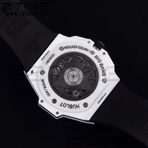 HUBLOT Big Bang Sang Bleu II 418.HX.2001.RX.MXM21 White Ceramic BBF Best Edition White Dial on White Rubber Strap A1240 - Super Clone Watch | 1:1 Best Version