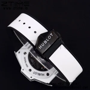 HUBLOT Big Bang Sang Bleu II 418.HX.2001.RX.MXM21 White Ceramic BBF Best Edition White Dial on White Rubber Strap A1240 - Super Clone Watch | 1:1 Best Version