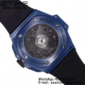 HUBLOT Big Bang Sang Bleu 418.EX.5107.RX.MXM21 Blue Ceramic BBF Best Edition Blue Dial on Blue Rubber Strap A1240 - Super Clone Watch | 1:1 Best Version